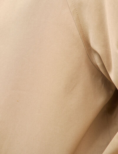 Trench long oversize r&eacute;versible beige femme