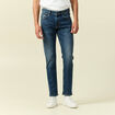 Jeans slim 5 poches longueur 32 denim dirty homme