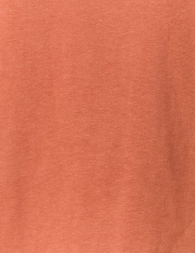 T-shirt manches courtes orange femme