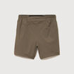 Short doubl&eacute; taupe homme