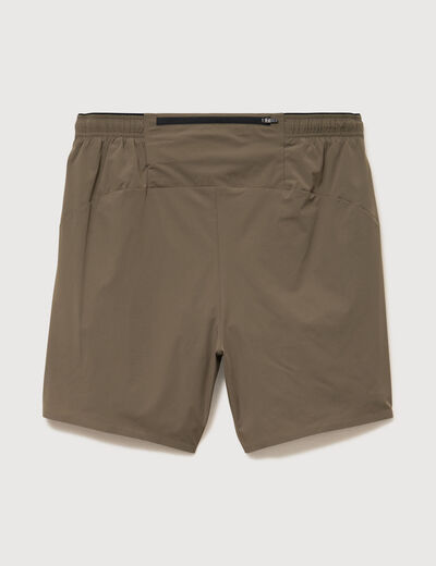 Short doubl&eacute; taupe homme