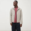 Blouson col montant manches longues gris homme