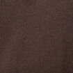 Pull droit col polo manches longues marron homme