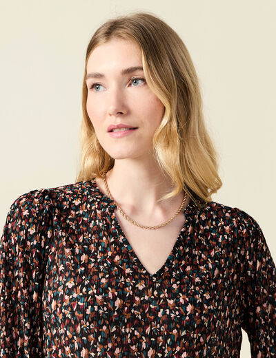T-shirt éco-responsable multicolore femme