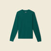 Pull éco-responsable vert canard homme
