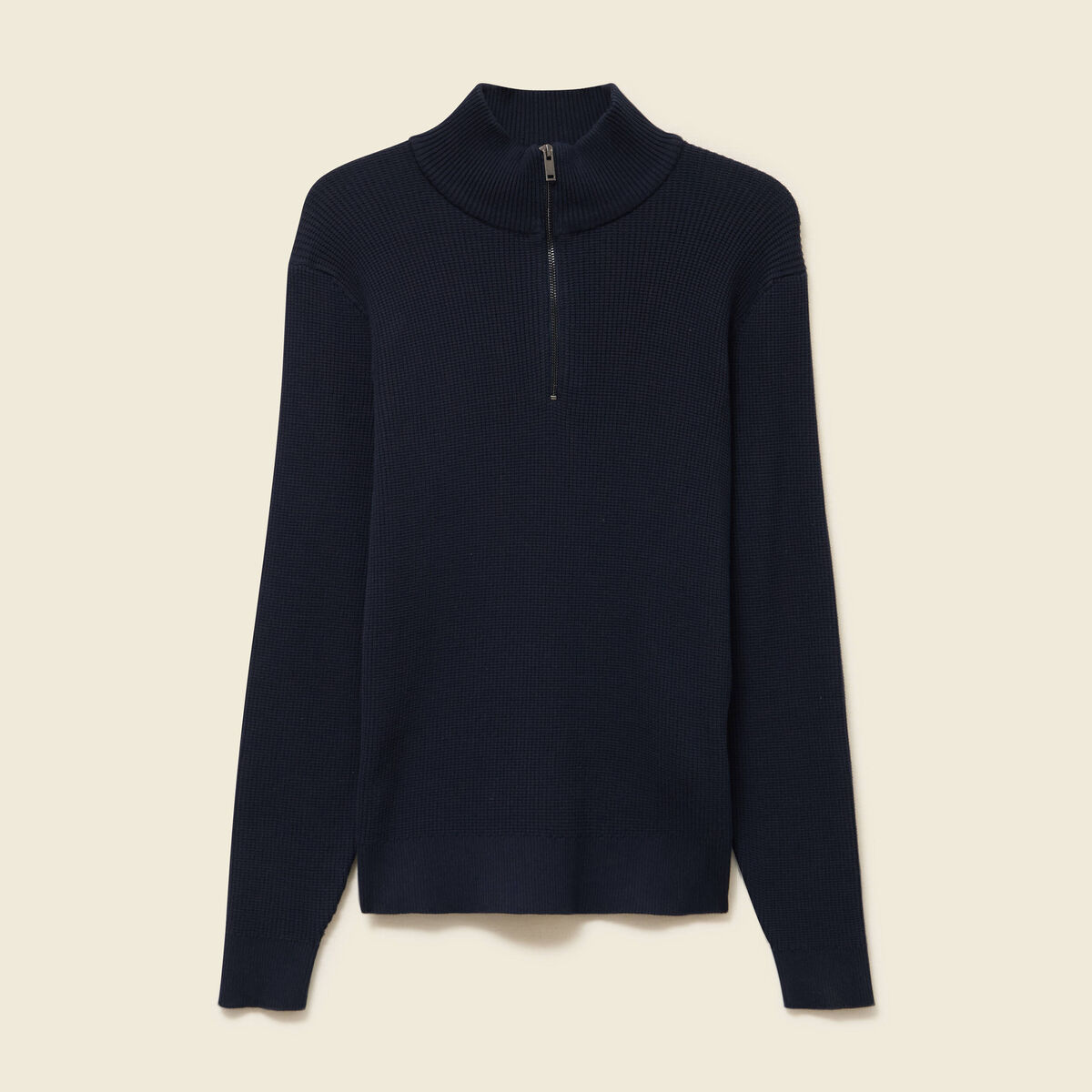 Pull col camionneur bleu marine homme