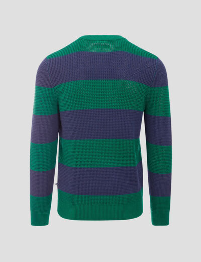 Pull manches longues bleu marine homme