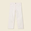 Jeans loose 5 poches denim blanc homme