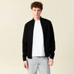 Gilet manches longues zipp&eacute; noir homme
