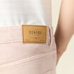 Bermuda droit en jean rose homme