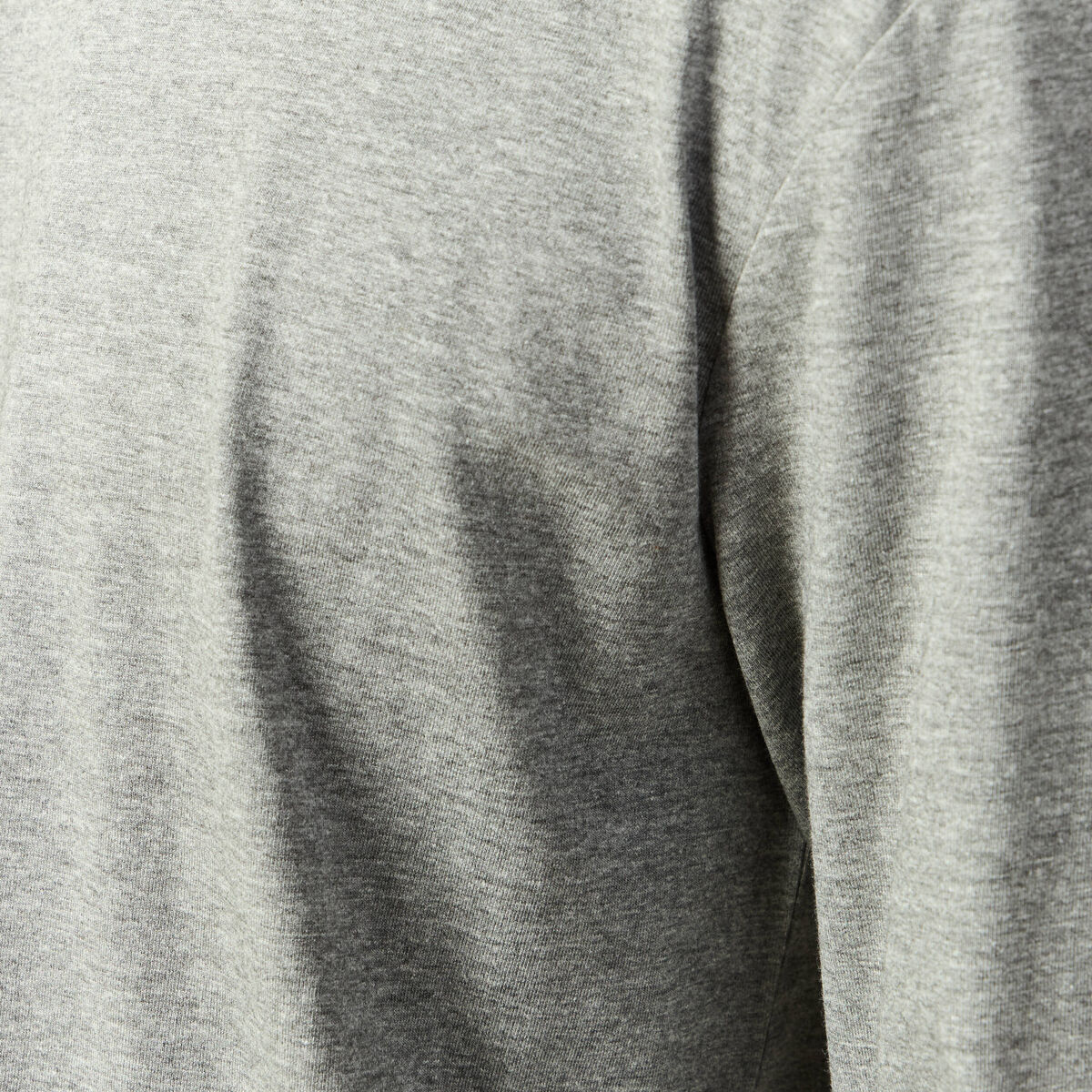 T-shirt en coton manches longues gris homme