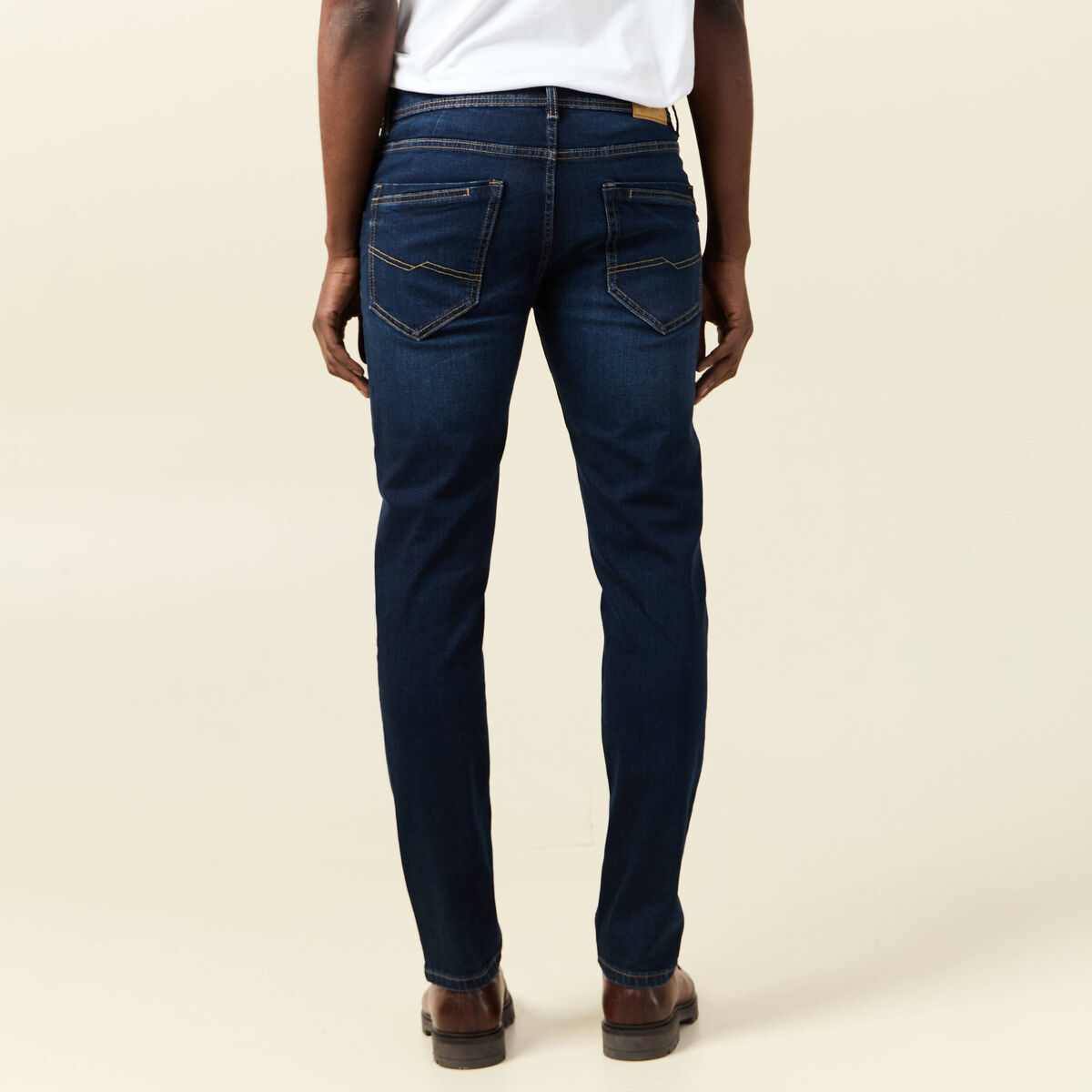 Jeans slim longueur 32 denim brut homme