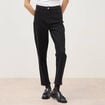 Jeans mom 7/8&egrave;me denim noir femme