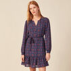 Robe patineuse éco-responsable bleu marine femme