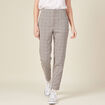 Pantalon carotte bleu marine femme