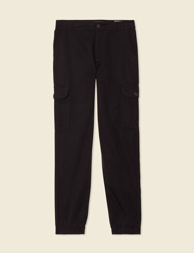 Pantalon battle 7/8&egrave;me taille standard noir femme