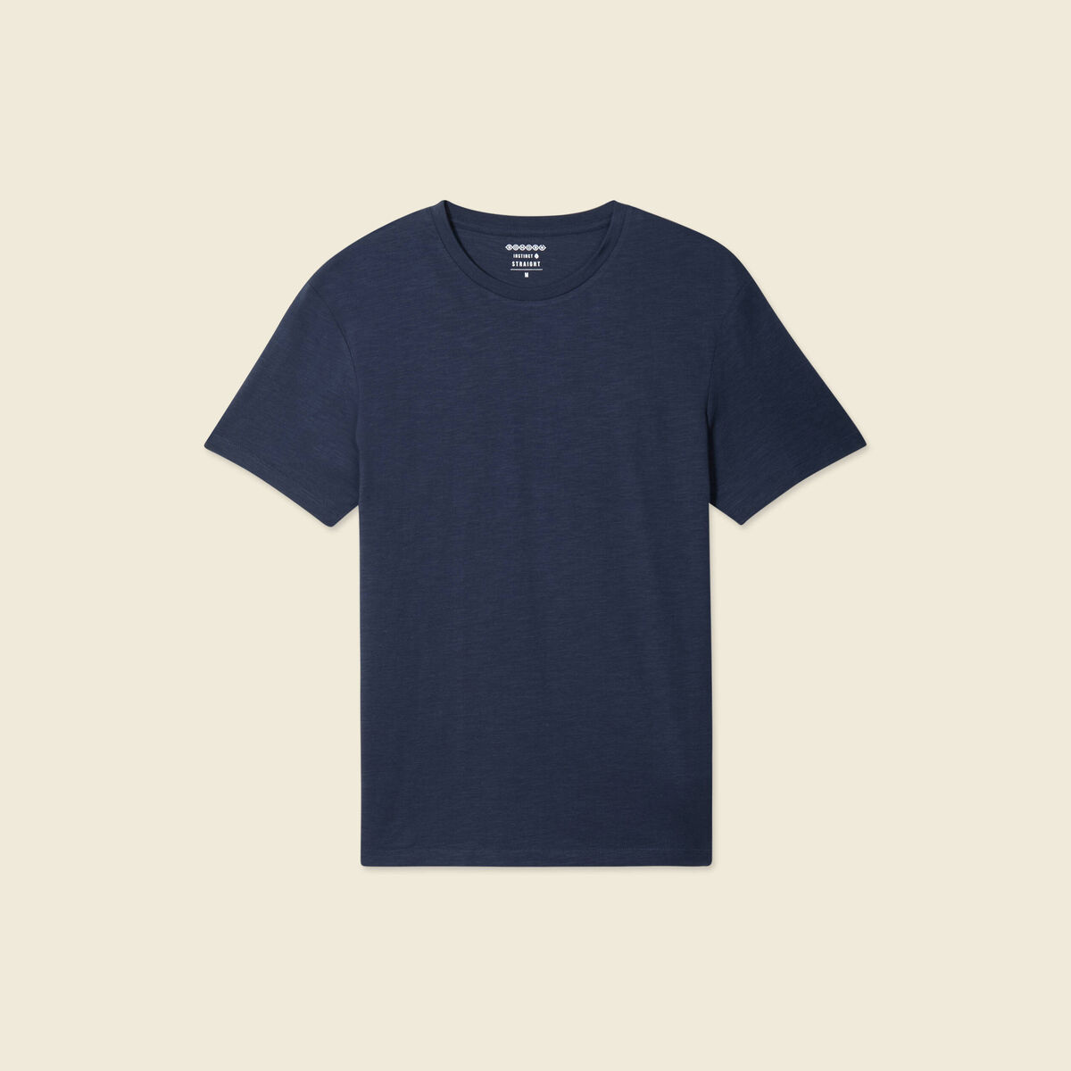 T-shirt Instinct col rond bleu marine homme