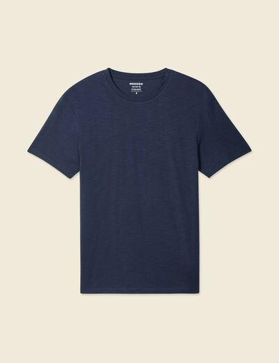 T-shirt Instinct col rond bleu marine homme