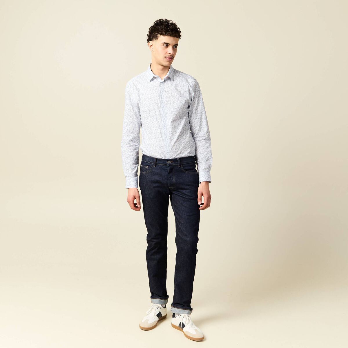 Chemise gris homme