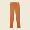 Pantalon slim marron femme