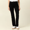 Jeans bootcut denim noir femme