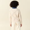 Pull manches longues ecru femme