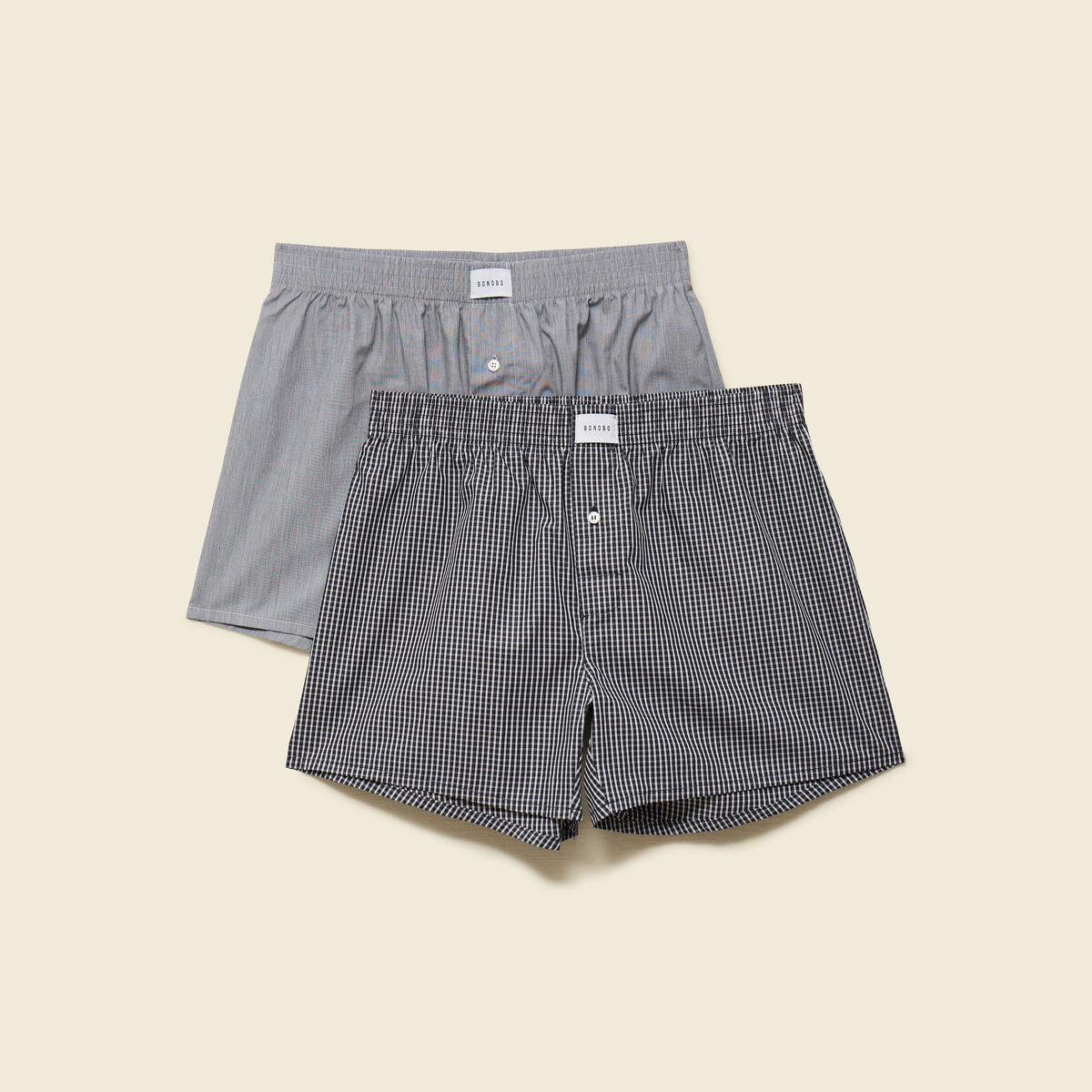 Lot de 2 cale&ccedil;ons en coton noir homme