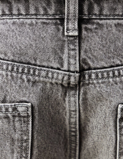 Jeans large relaxed denim gris homme