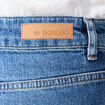 Jeans flare boutonn&eacute; denim brut femme