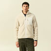 Sweat effet polaire manches longues sable homme