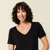 T-shirt manches courtes noir femme