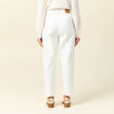 Pantalon slouchy 7/8ème ecru femme