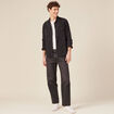 Jeans relax 5 poches denim snow noir homme