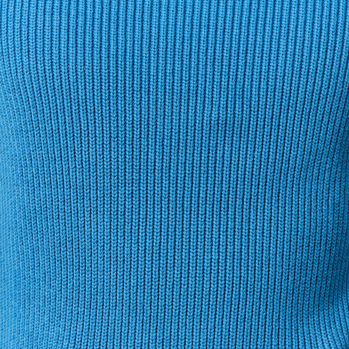 Pull fin manches longues col rond bleu fonc&eacute; homme