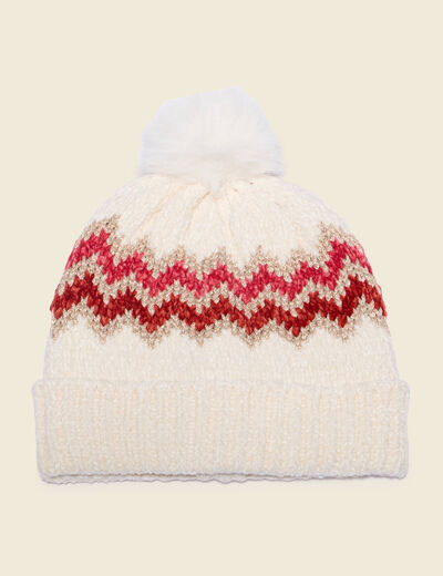 Bonnet ecru femme