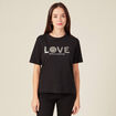 T-shirt SmileyWorld noir femme