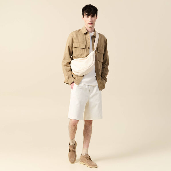 Bermuda droit ecru homme