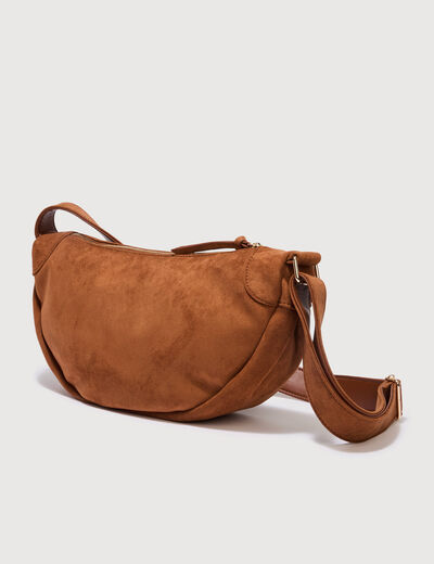 Sac bandouli&egrave;re avec doublure camel femme