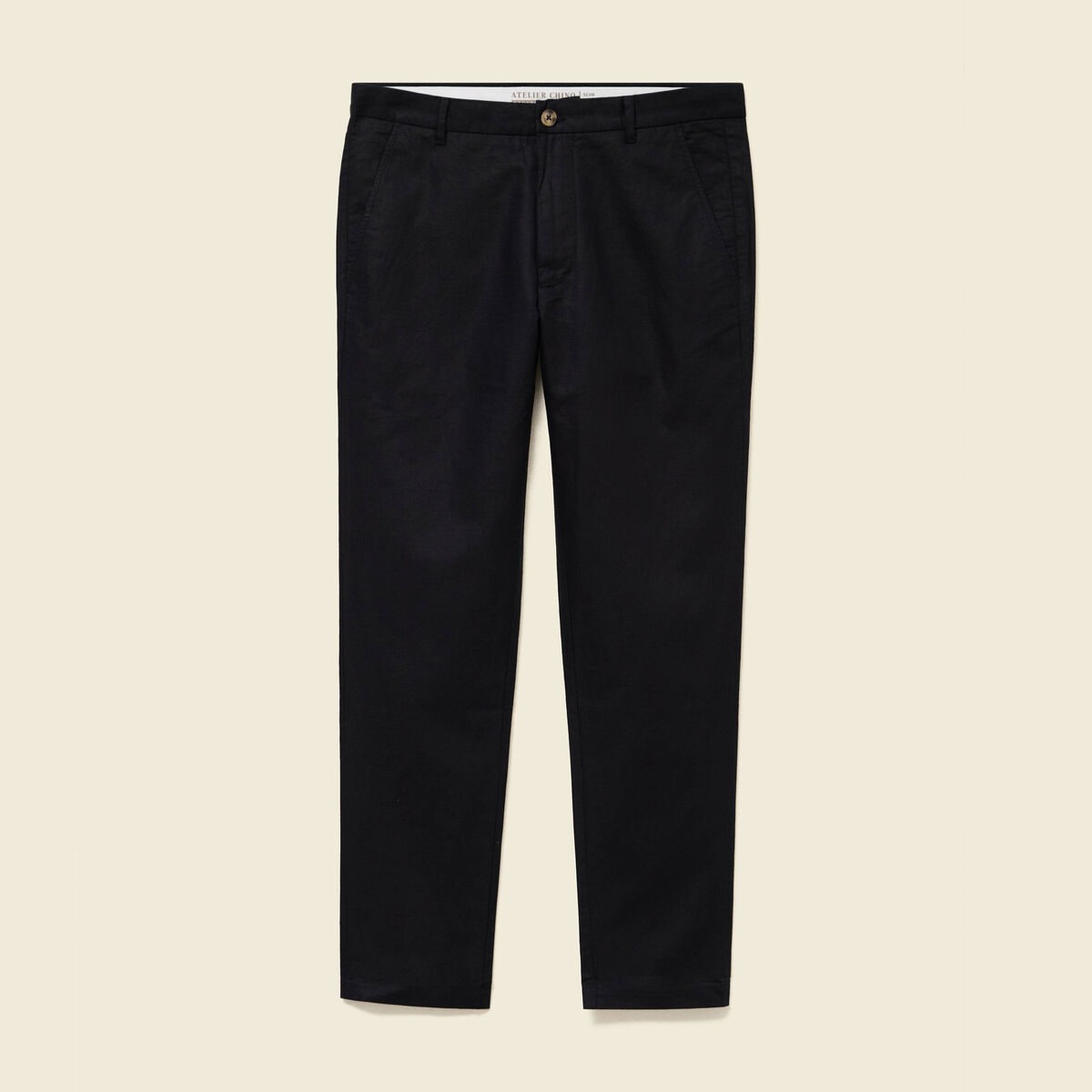 Pantalon chino noir homme