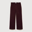 Jeans flare taille standard bordeaux femme