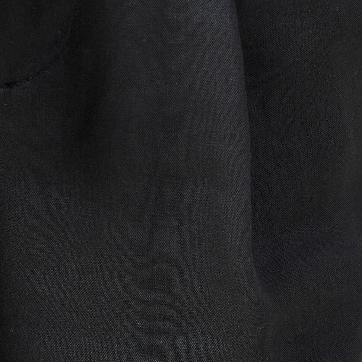 Pantalon carotte ceinturé noir femme