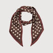 Foulard marron fonc&eacute; femme