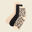 Lot 3 paires chaussettes noir femme