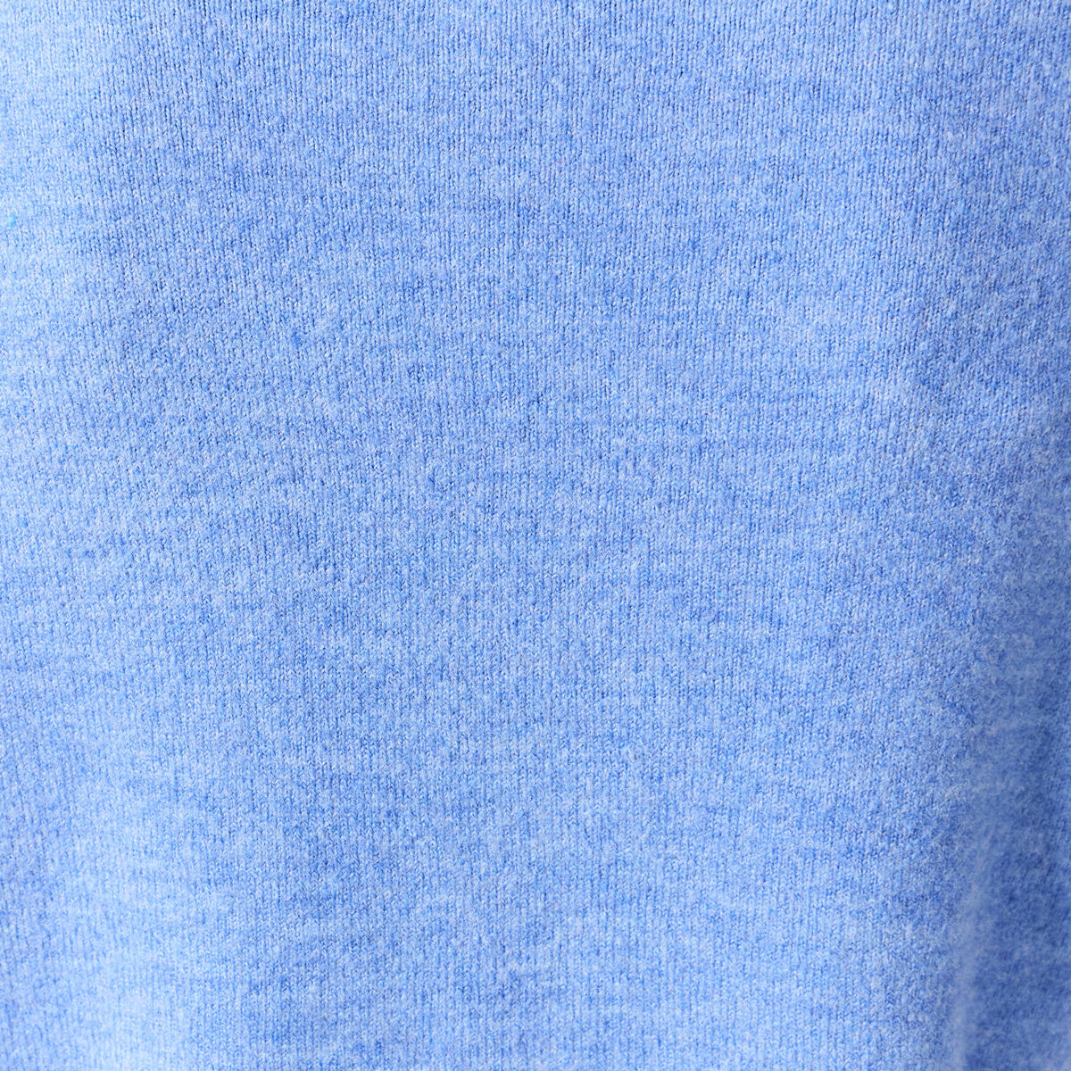 Pull manches longues col en V bleu ciel femme