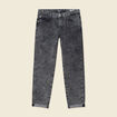 Jeans girlfriend 5 poches denim snow gris femme