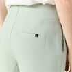 Pantalon cigarette vert olive femme