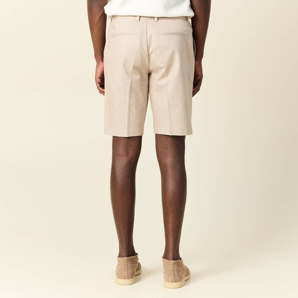 Bermuda droit gris homme