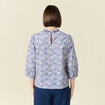 Blouse manches 3/4 blanc femme