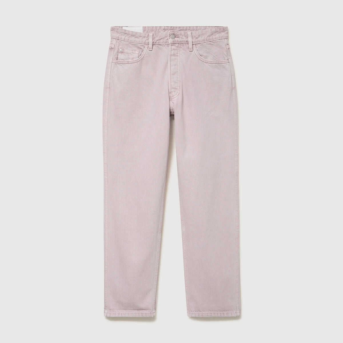 Jeans large longueur 32 en coton parme homme