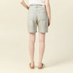 Bermuda droit en jean bleu ciel femme